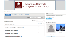 Desktop Screenshot of libguides.bellarmine.edu