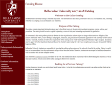 Tablet Screenshot of catalog.bellarmine.edu